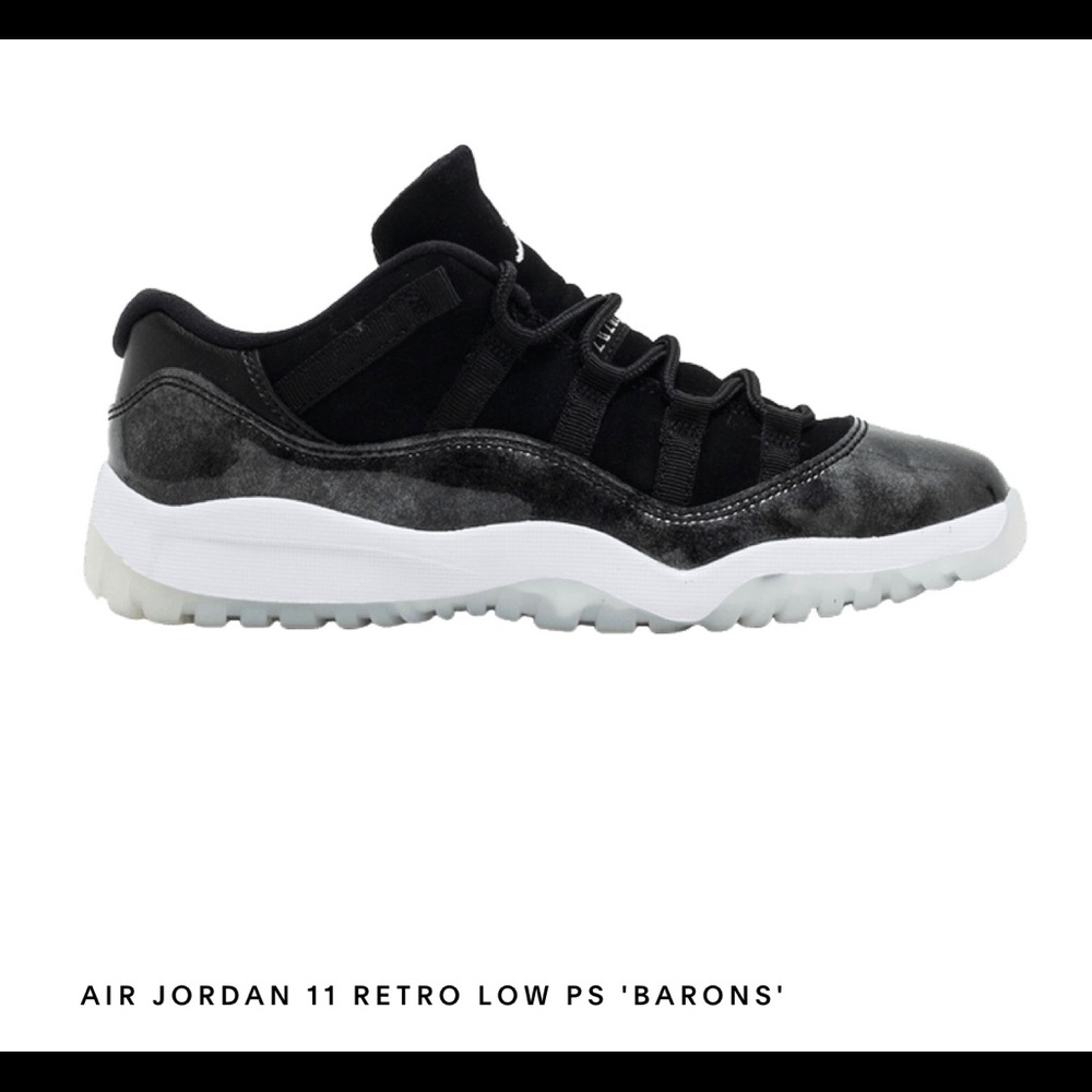 Jordan 11 Retro Low Barons (PS) Size 2Y